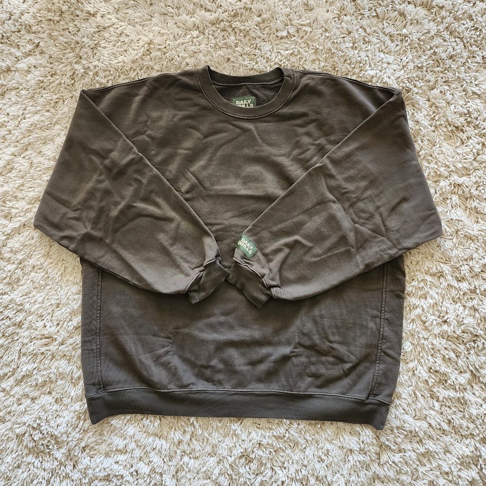 Daily Drills Oversized Crew Sweatshirt, Teddy